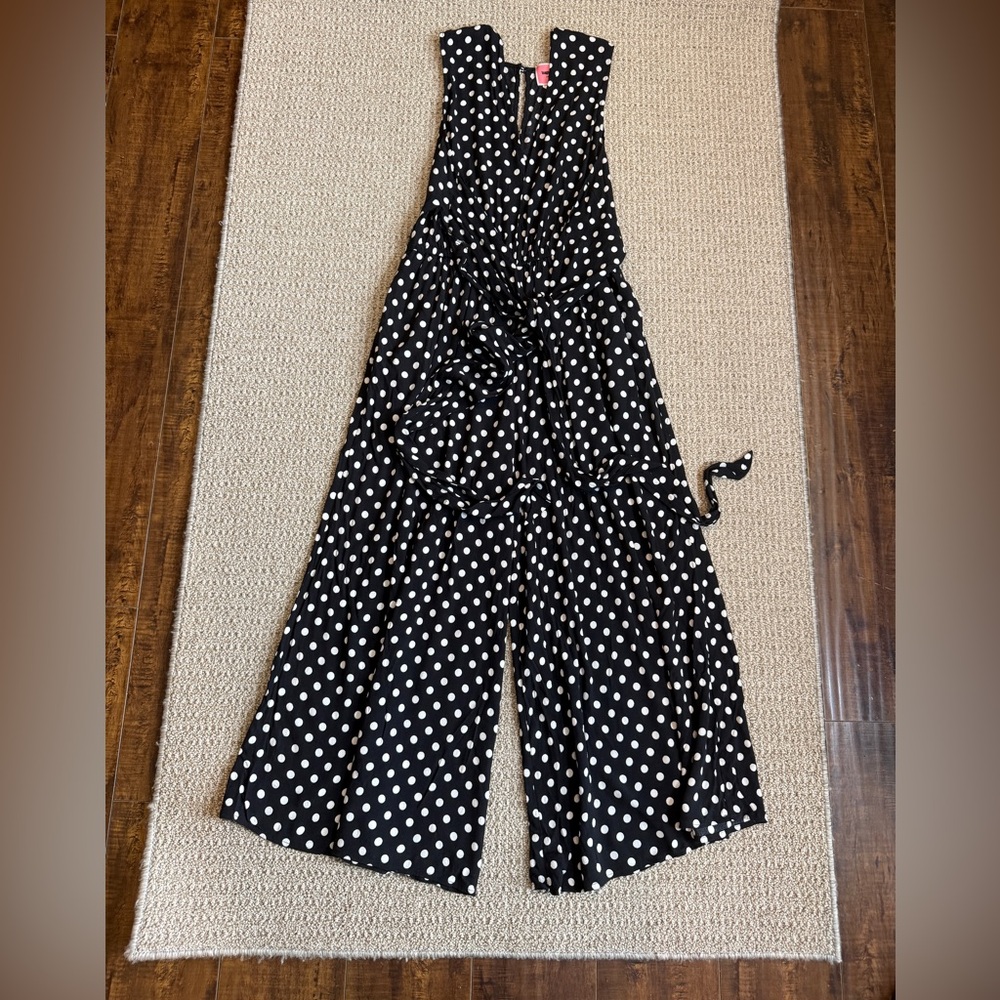 Kate Spade Black and White Dot Jumpsuit.  Size 6